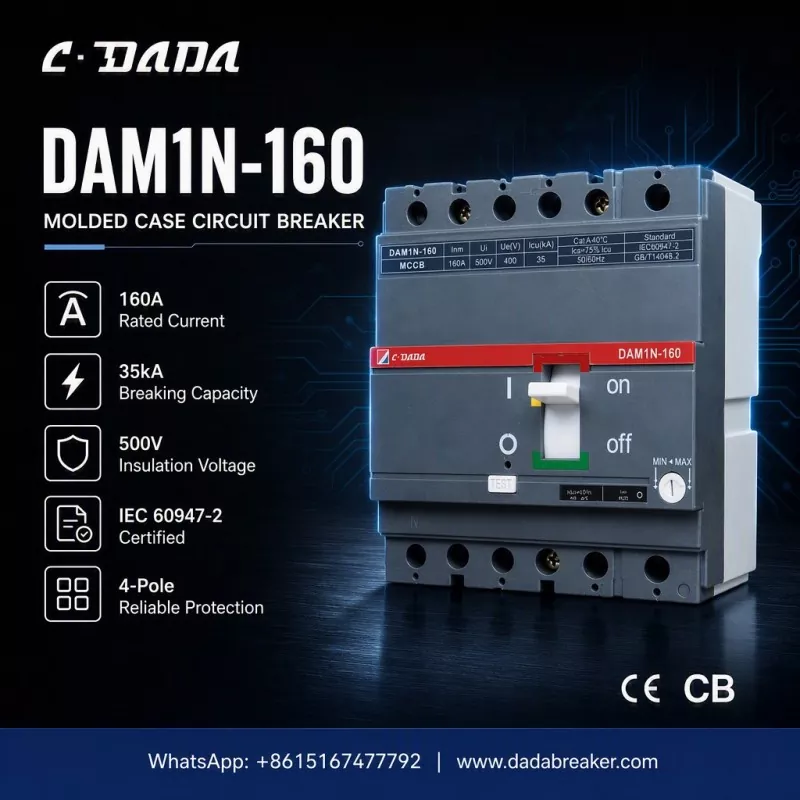 Dìon mionaideach airson lìonraidhean gnìomhachais: An C · DADA DAM1N-160 MCCB