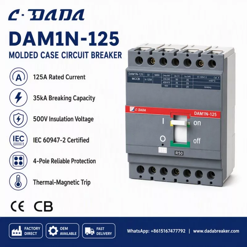 A’ dèanamh cinnteach à ionracas fo-sgaoilidh: Fuasgladh C·DADA DAM1N-125 MCCB